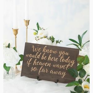 Ling’s Moment Wedding Sign - In Memory Of